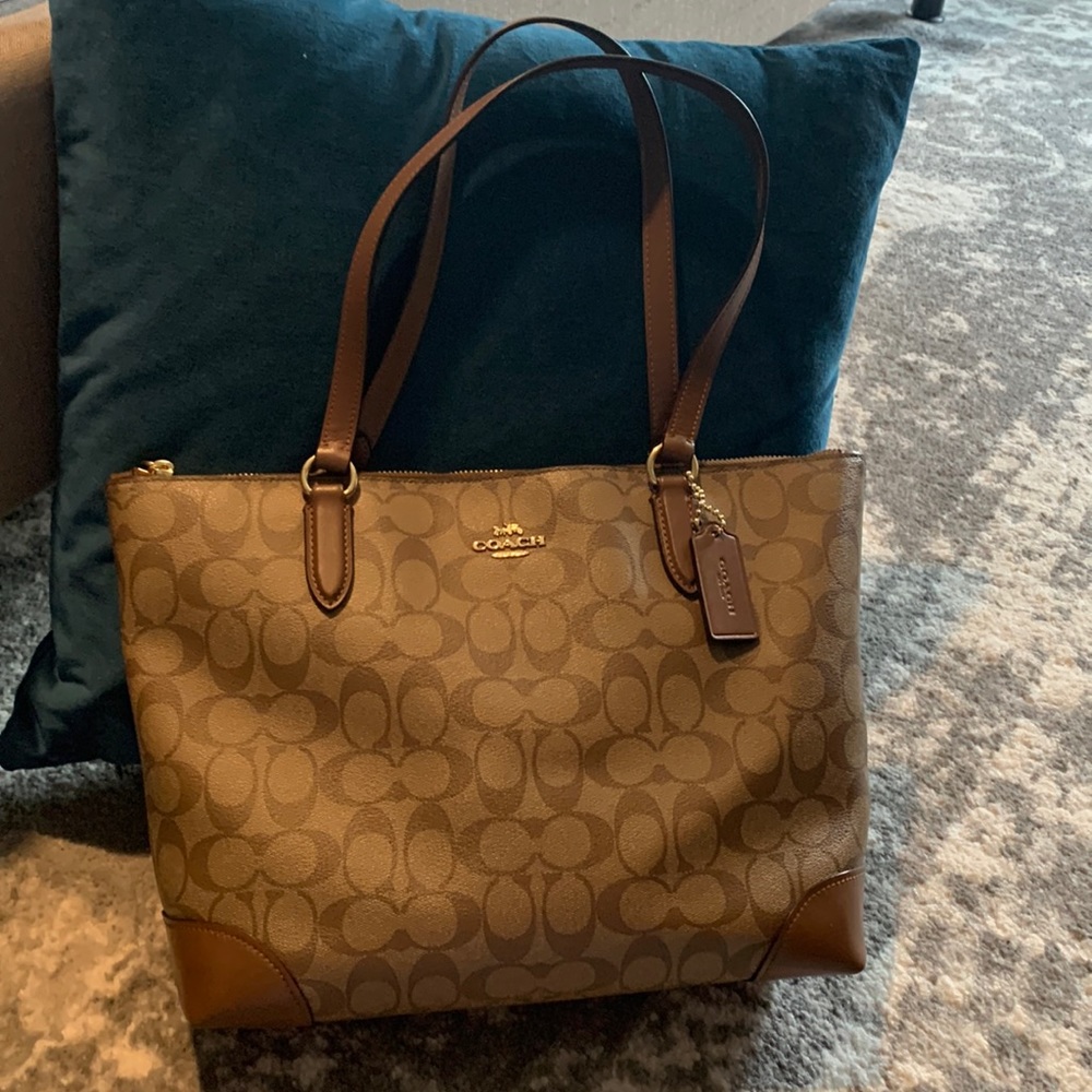 Coach zip top purse